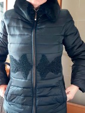 Piumino donna tg 46 DORABELLA  mai indossato, nero con pizzo.