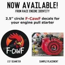 F-CawF  Racing Engine Decal -