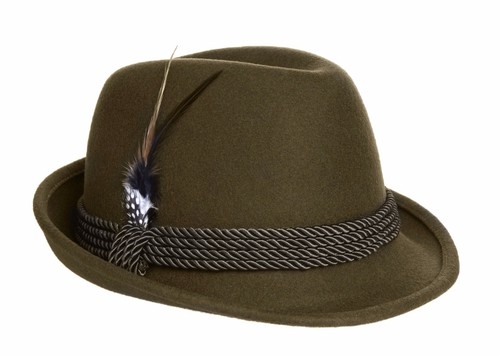 Cappello fedora bavarese lana - cappello,