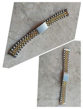 VINTAGE JUBILEE STEEL & GOLD  WATCH BRACELET BRACCIALE UHREN CHRONOGRAPH 20mm