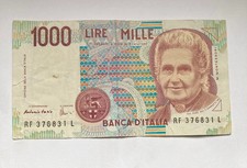 1000 lire montessori 1990
