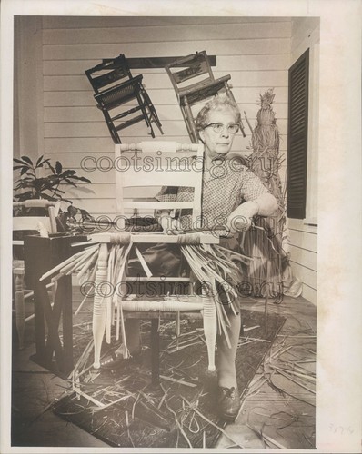 1974 stampa foto anziana - anziana, donna
