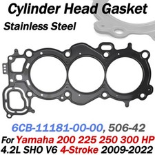 Guarnizione Testa Cilindro per 09+ YAMAHA 200 225 250 300 CV 4 Tempi 6CB-11181-00-00