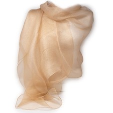 Stola donna champagne da cerimonia elegante coprispalle seta matrimonio sera