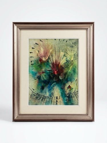 Quadro incisione tecnica - tecnica, mista