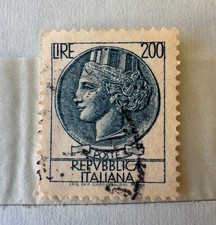 Francobollo Italia "Siracusana 200 L. raro 1954"