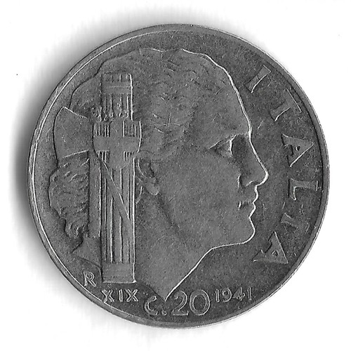 1941 italy centesimi world - italy, 20