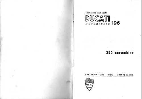 Manuale uso 1968 ducati - 1968, 350