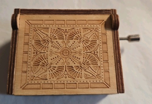 Vintage wooden musical box - musical,