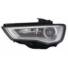 FARO AUDI A3 2012 3/4/5 PORTE XENON PARAB. INTERNA NERA C/MOTORE A LED DX  
