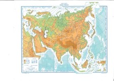 ASIA  MUTA  CARTINA GEOGRAFICA