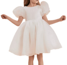 Abito Cerimonia Bambina Bianco