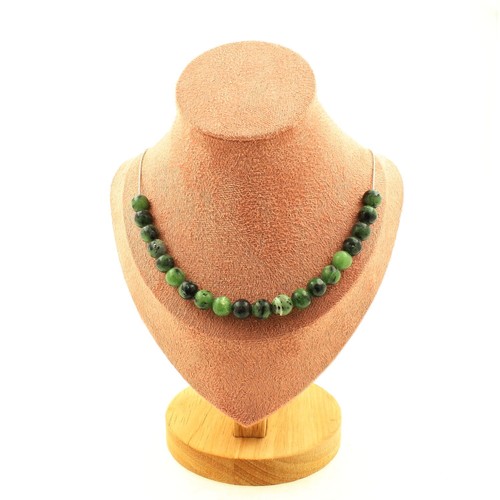 Collana perle epidoto - collana,