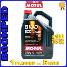 5 LITRI MOTUL 8100 ECO-CLEAN 0W20 OLIO MOTORE 100% SINTETICO ACEA C5 / C6 MO57