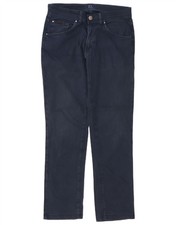TRUSSARDI Pantalone uomo dritto casual W30 L29 blu navy BA01