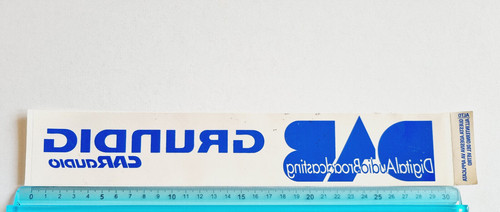 Adesivo grundig car - adesivo,