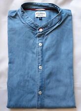 CAMICIA JEANS BACI & ABBRACCI SLIM FIT  Tg. XL - 42  SHIRT ROLL CUF BLUE LIGHT