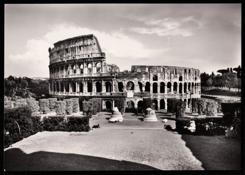 Colosseum rome italy - italy, postcard