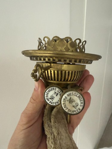 Antique brass duplex messenger - brass,