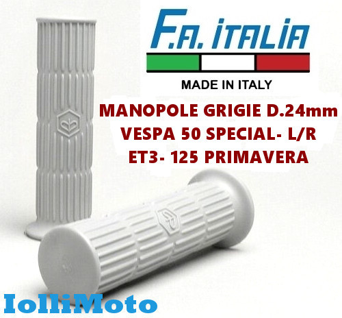 Manopole grigie con logo - grigie,