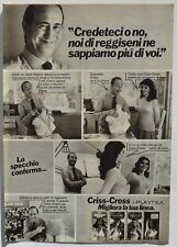 Pubblicità advertising clipping reggiseno Playtex Criss Cross 1978 da collezione