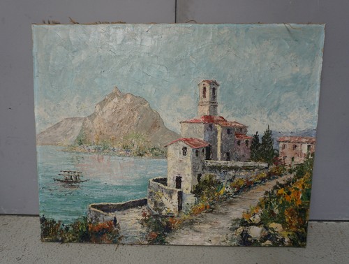 Grande quadro proietto lago - quadro, di
