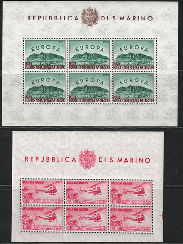 1961 san marino foglietti - 1961,