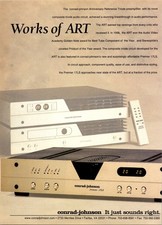 2000 • Pubblicità stampa audio Conrad Johnson Premier 17LS • tech video ADS-32