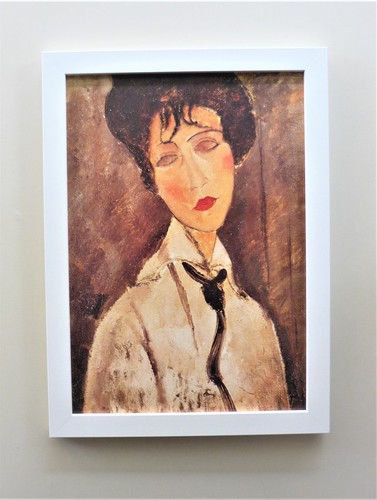 Quadro donna con cravatta - cravatta, nera