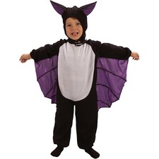 Pipistrellino Costume Travestimento Halloween Tutina Baby Con Cuffietta