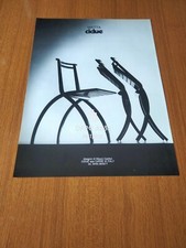 1989 MATTA CIDUE SEDIE PIEGHEVOLI DESIGN MAURO CANFORI VINTAGE AD PUBBLICITA