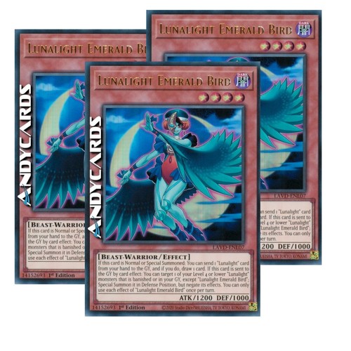 Lunalight emerald bird - lunalight, 3x