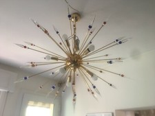 UNICO GIGANTESCO LAMPADARIO SPUTNIK LAMPADARIO LAMPADA DA SOFFITTO 