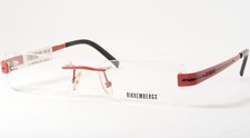 BIKKEMBERGS BK08704 Rosso/Nero UNICO RARO OCCHIALI DA VISTA BK087 52-17-135mm