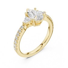 Anello pera 1,9 ct solitario