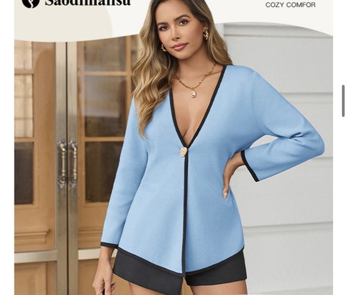 Blazer cardigan donna