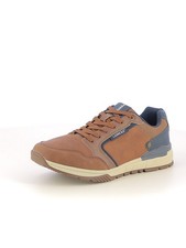 Sneakers stringate uomo cuoio