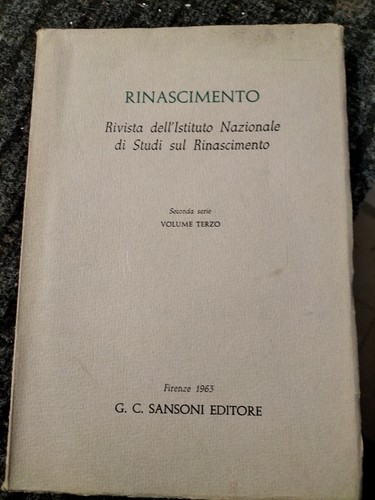 Rinascimento rivista - rinascimento-,