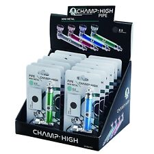 PIPE RASTA CHAMP PIPETTE PIU RETINA CONFEZIONE DA 12 PEZZI IN METALLO E VETRO