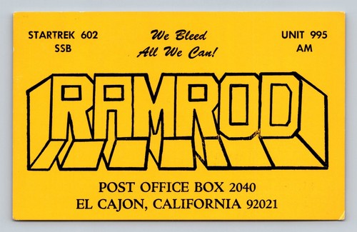 Radioamatore qsl ramrod - qsl,
