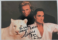 SIEGFRIED & ROY XL autografo originale firmato autografo firmato foto 13x18 cm