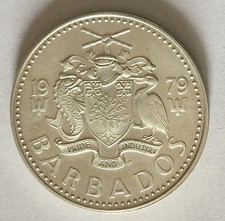 Barbados- 5 Dollari Argento