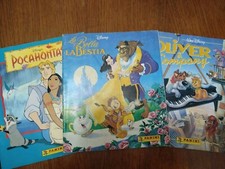 LOTTO 3 ALBUM FIGURINE PANINI DISNEY ANNI 90 LA BELLA E LA BESTIA POCAHONTAS E O