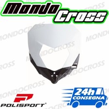 mascherina portafaro POLISPORT Bianco/Nero SHERCO 250 SEF-R 2015 (15)!