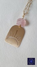 Collana elegante ottone e