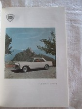 LANCIA FLAMINIA Coupe'  Pubblicita' ADV Werbung ORIGINALE 1961