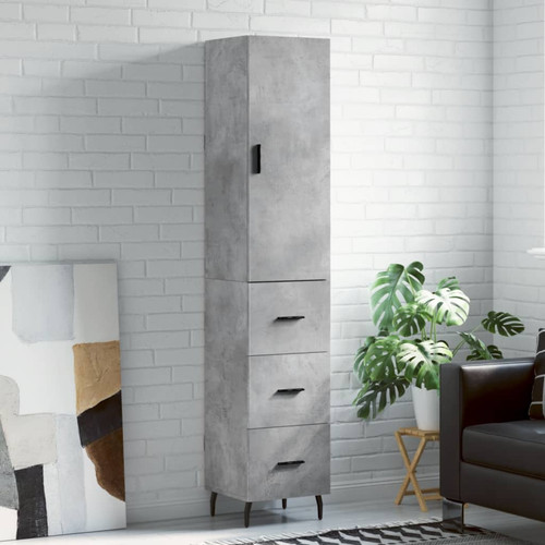 Credenza grigio cemento - grigio,