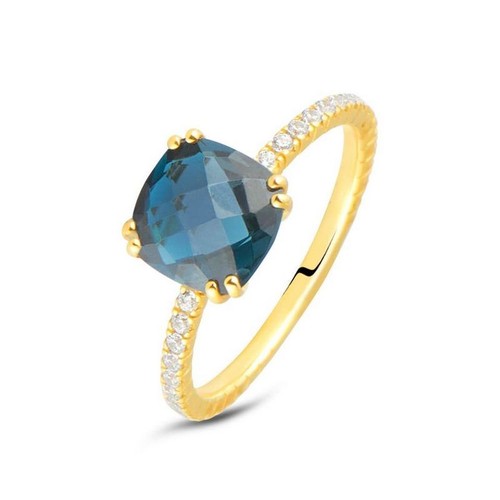 Anello donna topazio oro - topazio,