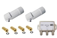 2 x Singolo LNB + DiseqC 2/1