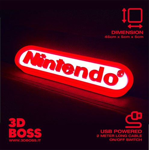 Insegna luminosa nintendo - luminosa,
